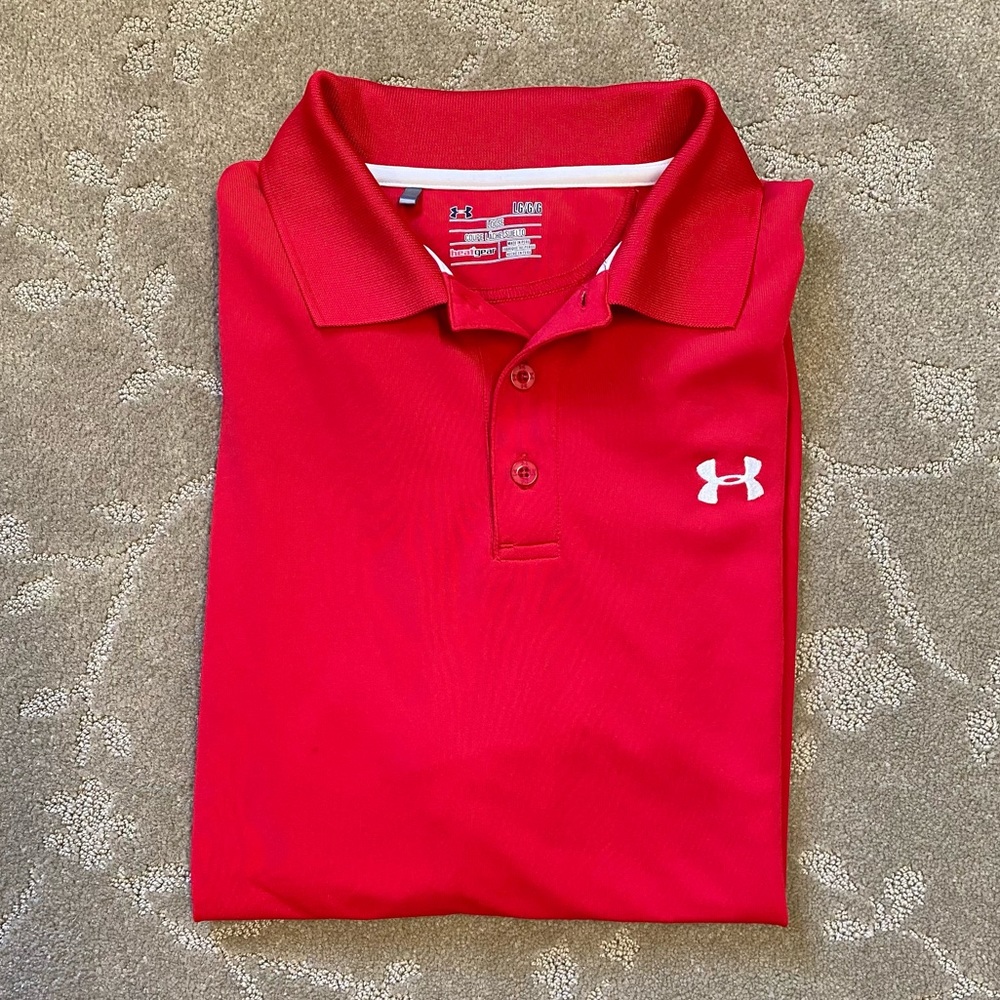 Under Armour HeatGear Red Polo
